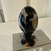 Fenton Glass Black Egg Hand Painted Signed LE #1556/3000 Exotic Koi Fish Motif