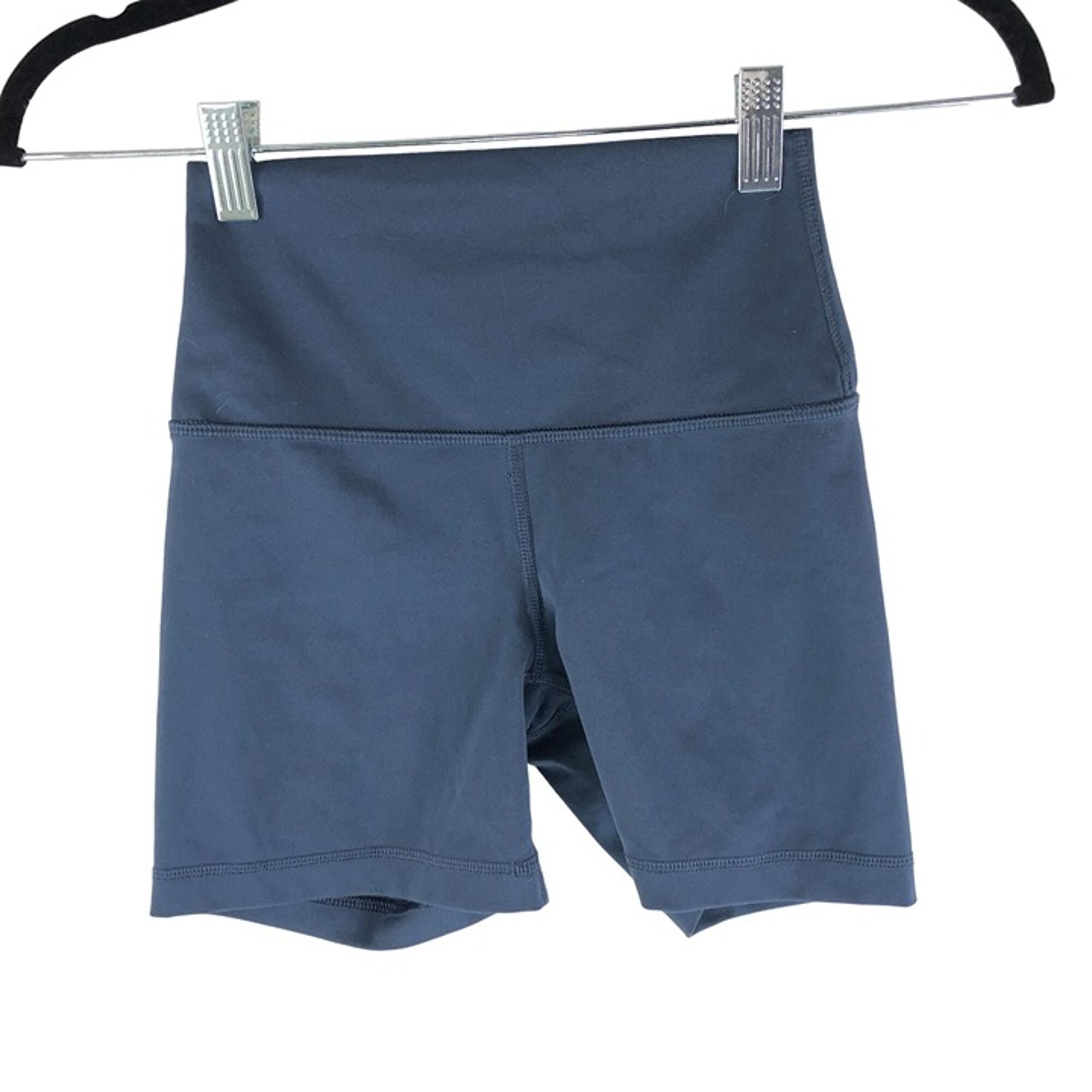 Yogalicious Lux Womens Bike Shorts High Rise Blue XS