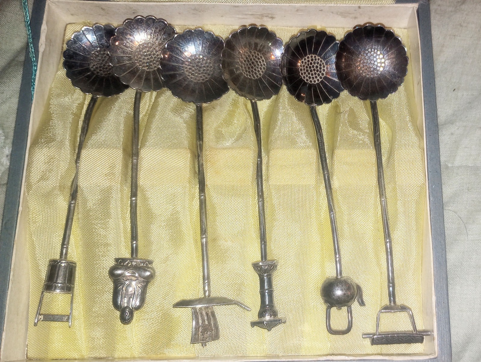 Vintage set Charm silver spoons