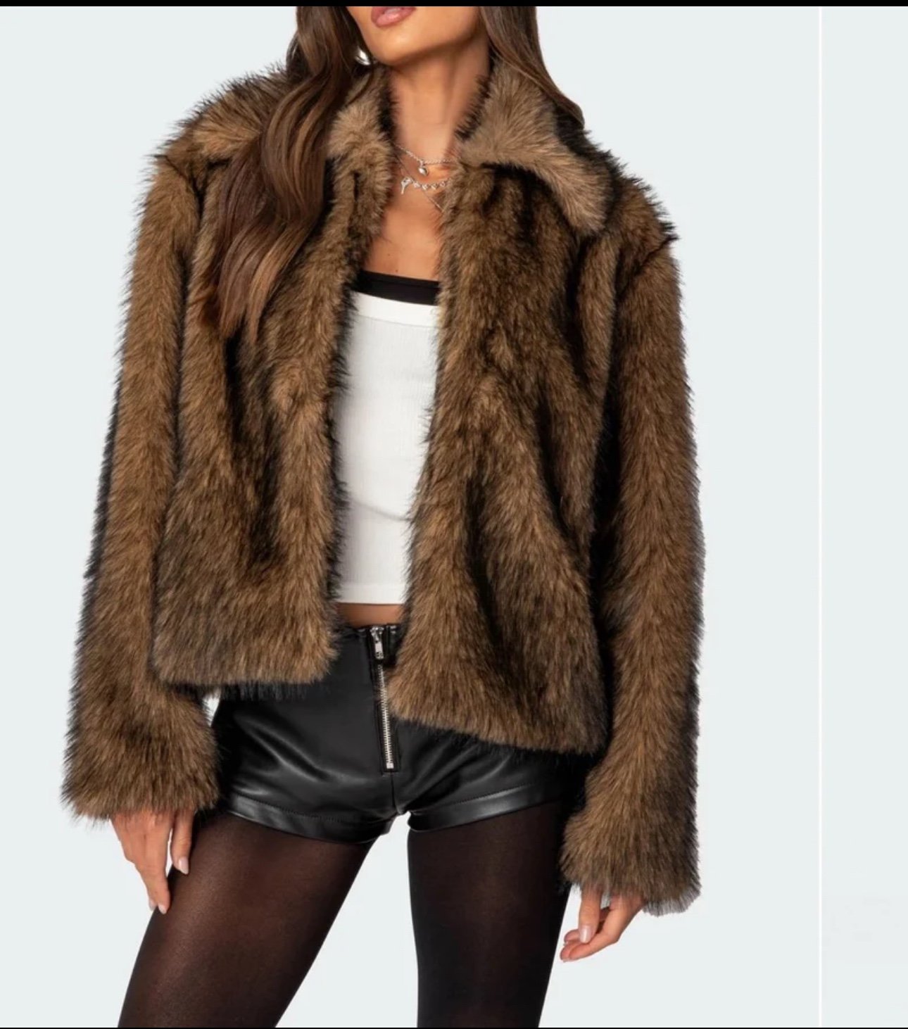 Edikted fur XL jacket popular NWT