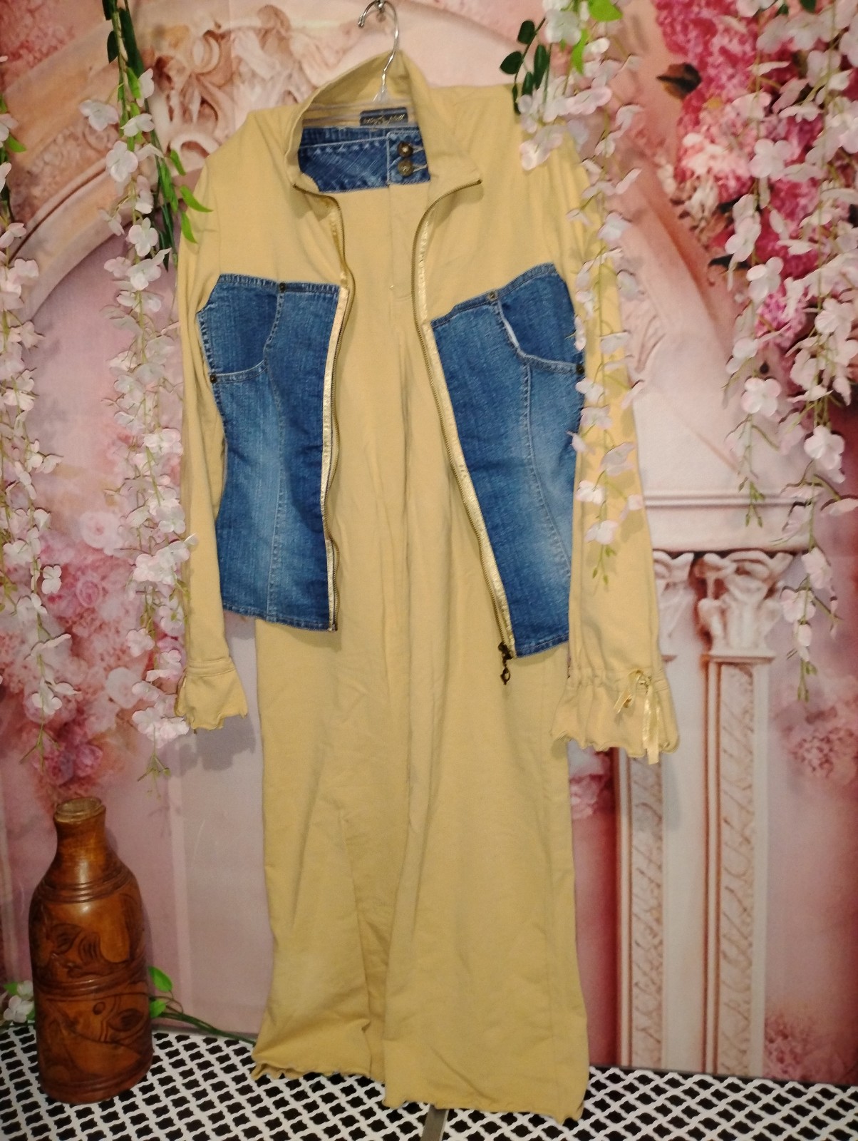Vintage y2k Baby Phat Denim accent pant suit