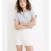Madewell White High Rise Denim Short 26