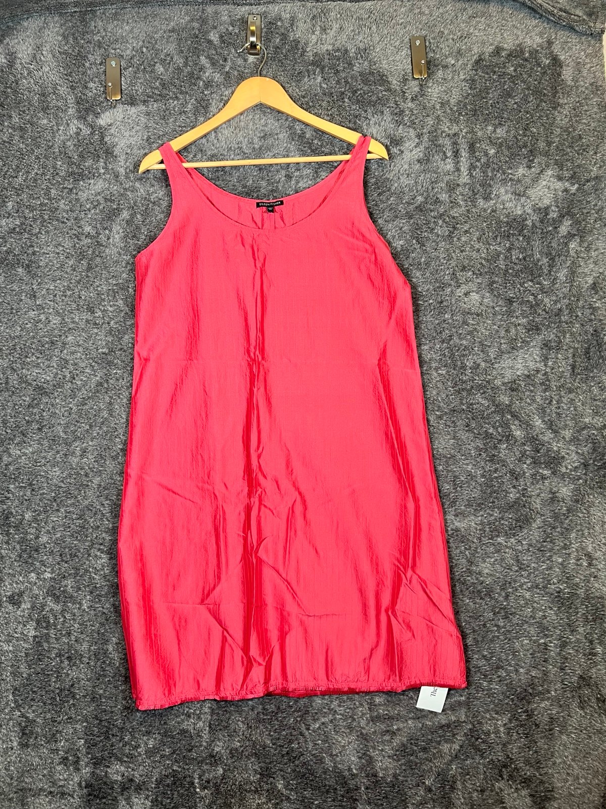Eileen fisher taffeta sheft taffeta rose coral silk dress women’s medium