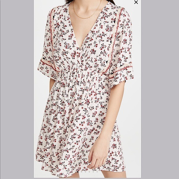 NWT BA&SH Sete Short Flowing Floral crochet bohemian dress women’s size XS