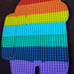 90 cm rainbow pop it