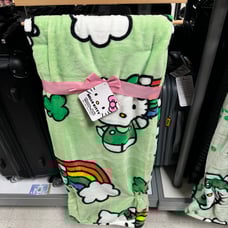 Hello Kitty st Patrick’s blanket