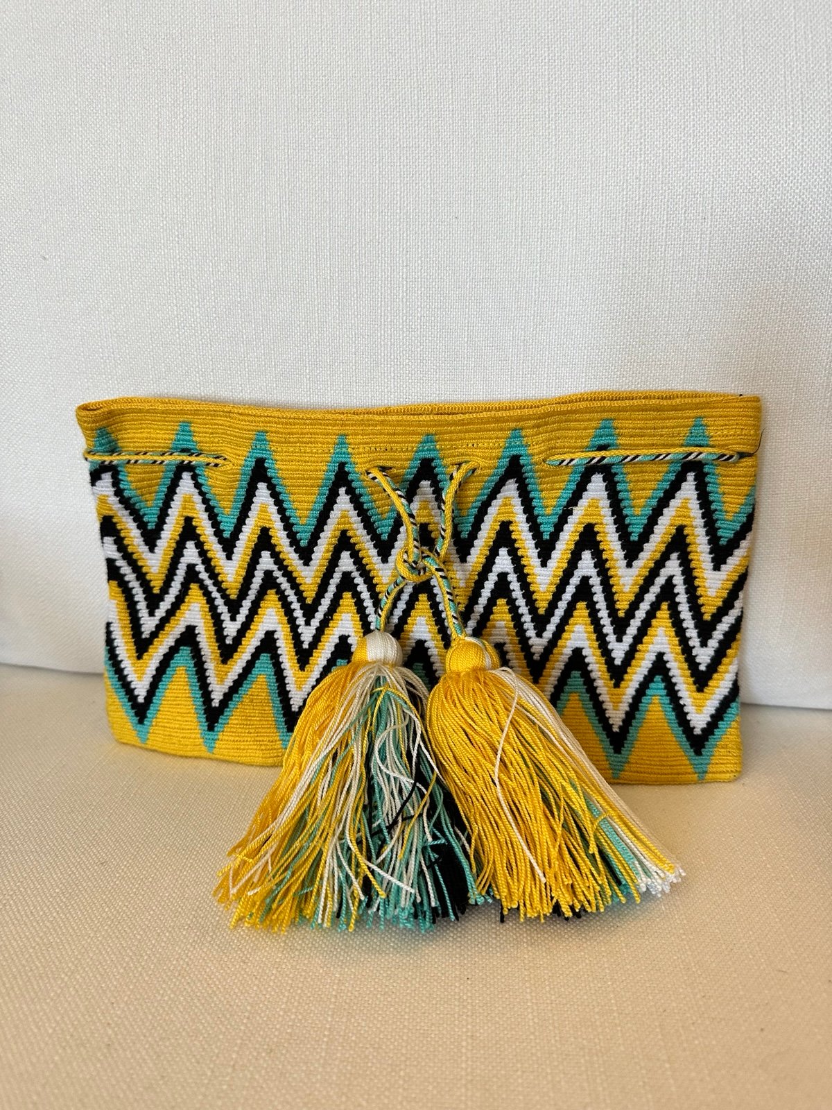 BOHEMIAN LOVE CLUTCH WITH TASSELS HANDMADE