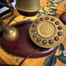 Antique style telephone with wood and metal body, cord, sold as is! Rare style!