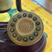 Antique style telephone with wood and metal body, cord, sold as is! Rare style!