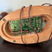 Antique style telephone with wood and metal body, cord, sold as is! Rare style!