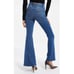 Good American Good Legs Flare Denim Jeans Twisted Front Slit Indigo029 8/29