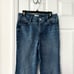 Good American Good Legs Flare Denim Jeans Twisted Front Slit Indigo029 8/29