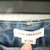 Good American Good Legs Flare Denim Jeans Twisted Front Slit Indigo029 8/29