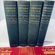 Abraham Lincoln The War Years by Carl Sandburg (1939) 4 Volume Set
