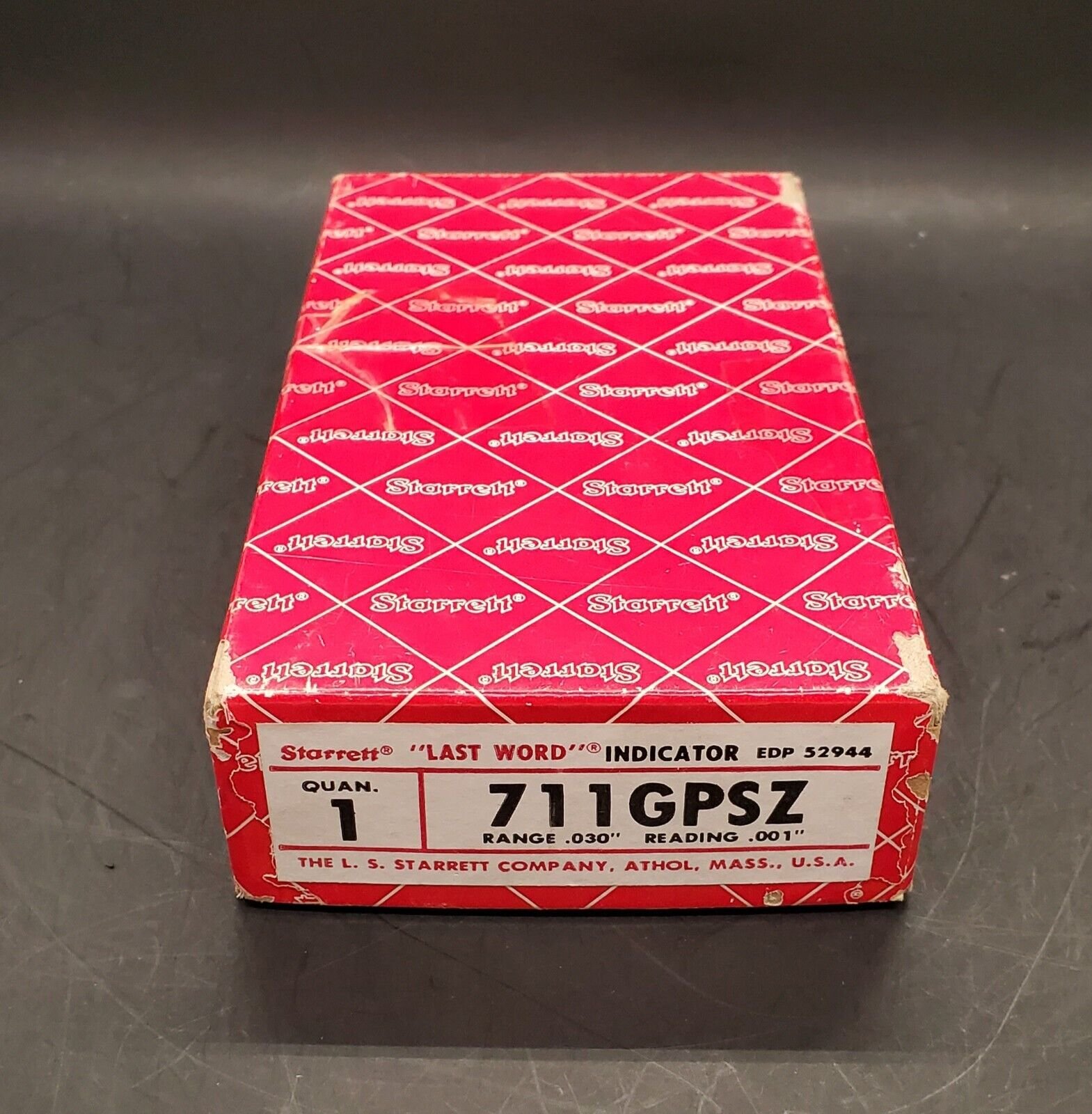 Starrett 711GPSZ Last Word Dial Test Indicator 0-.030 Range