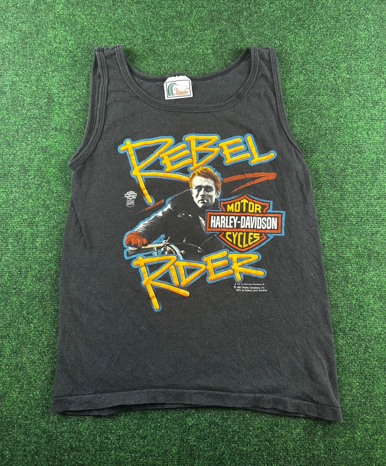 Vintage 1987 Harley Davidson James Dean Tank Top