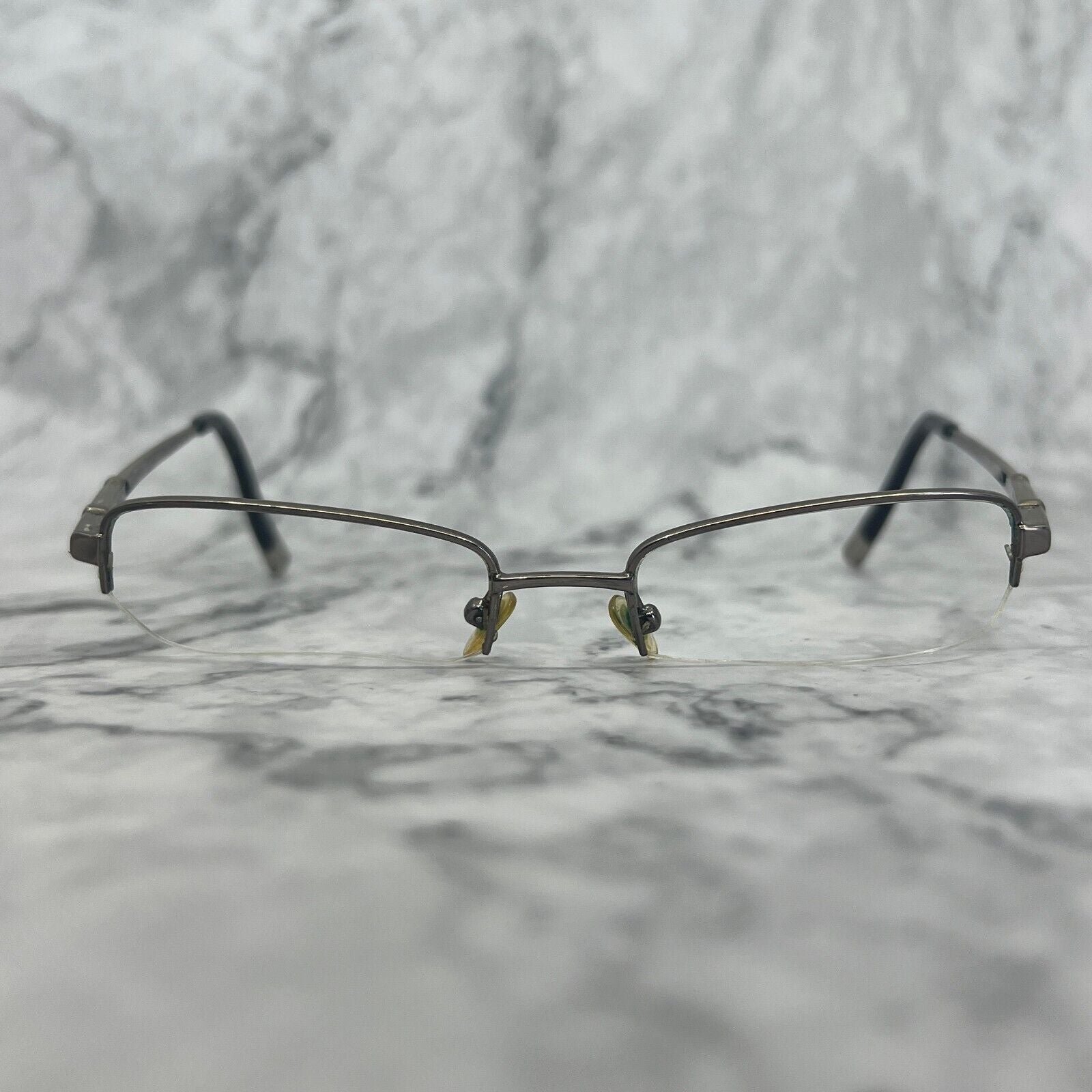 Harley Davidson HD461 Eyeglasses GUN Gunmetal Gray Half Rim Frame 52-19-145