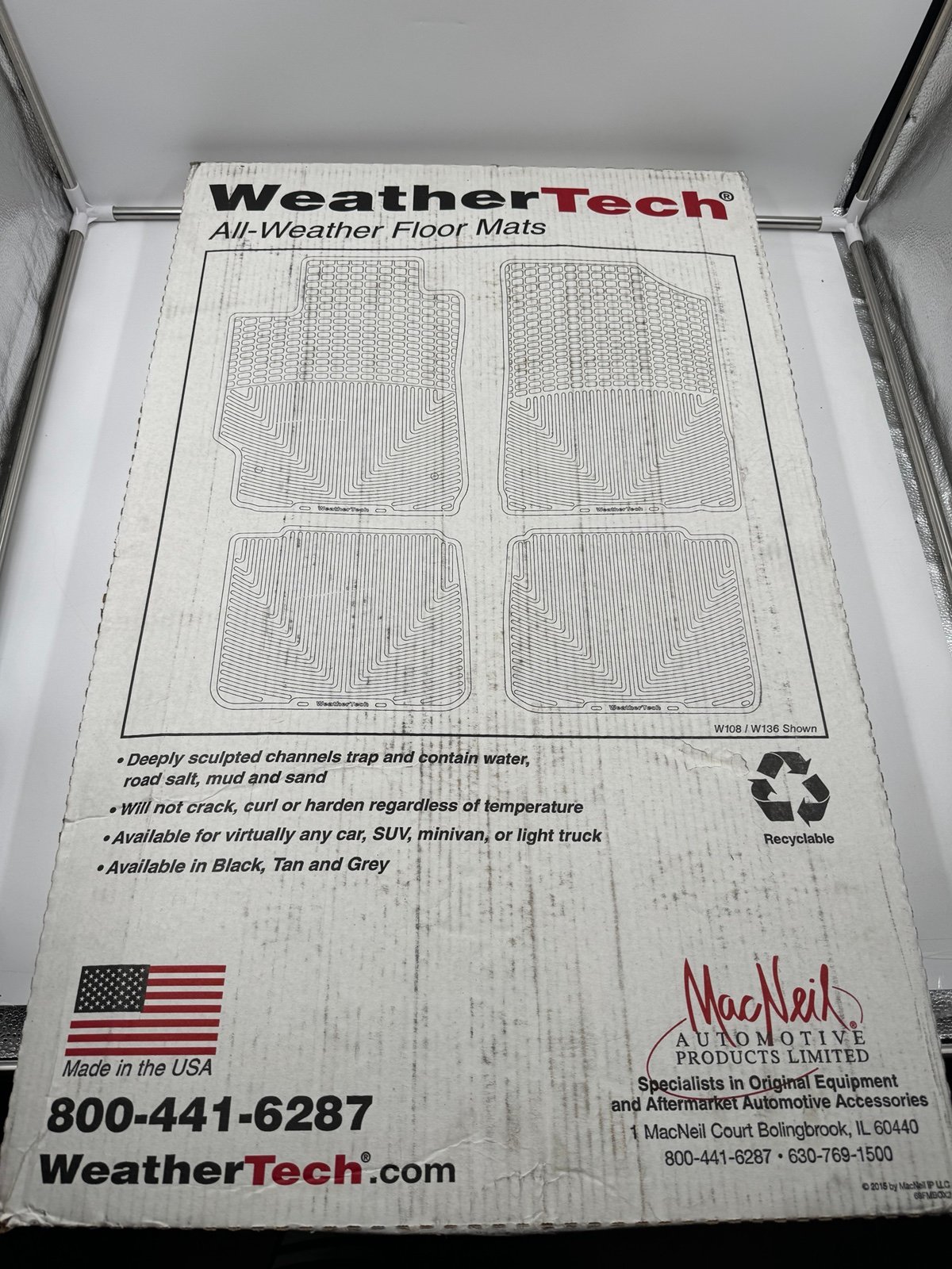 Weather Tech All-Weather Floor Mats W108/W136 NIB
