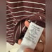 Vince Men's Size XL Striped Pullover Hoodie 100% Cotton NWT Burgundy