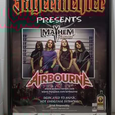 Airbourne Autographed 18x24 Tour Poster