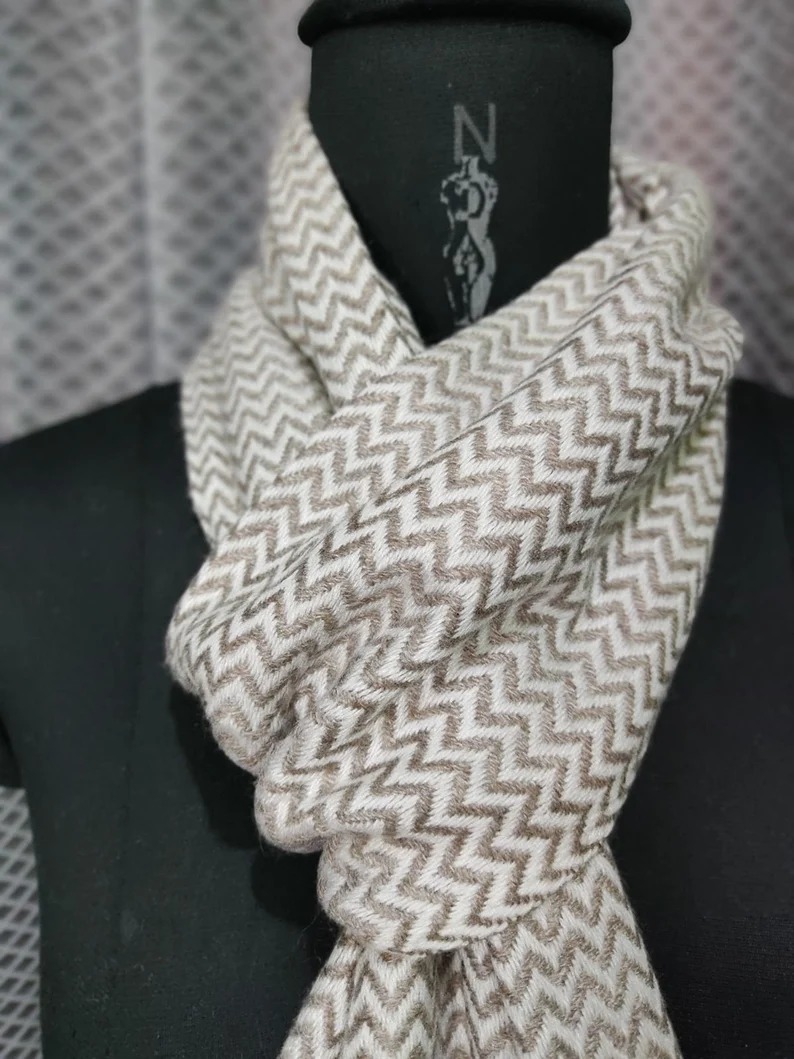 Pure Cashmere Muffler Handmade in Nepal