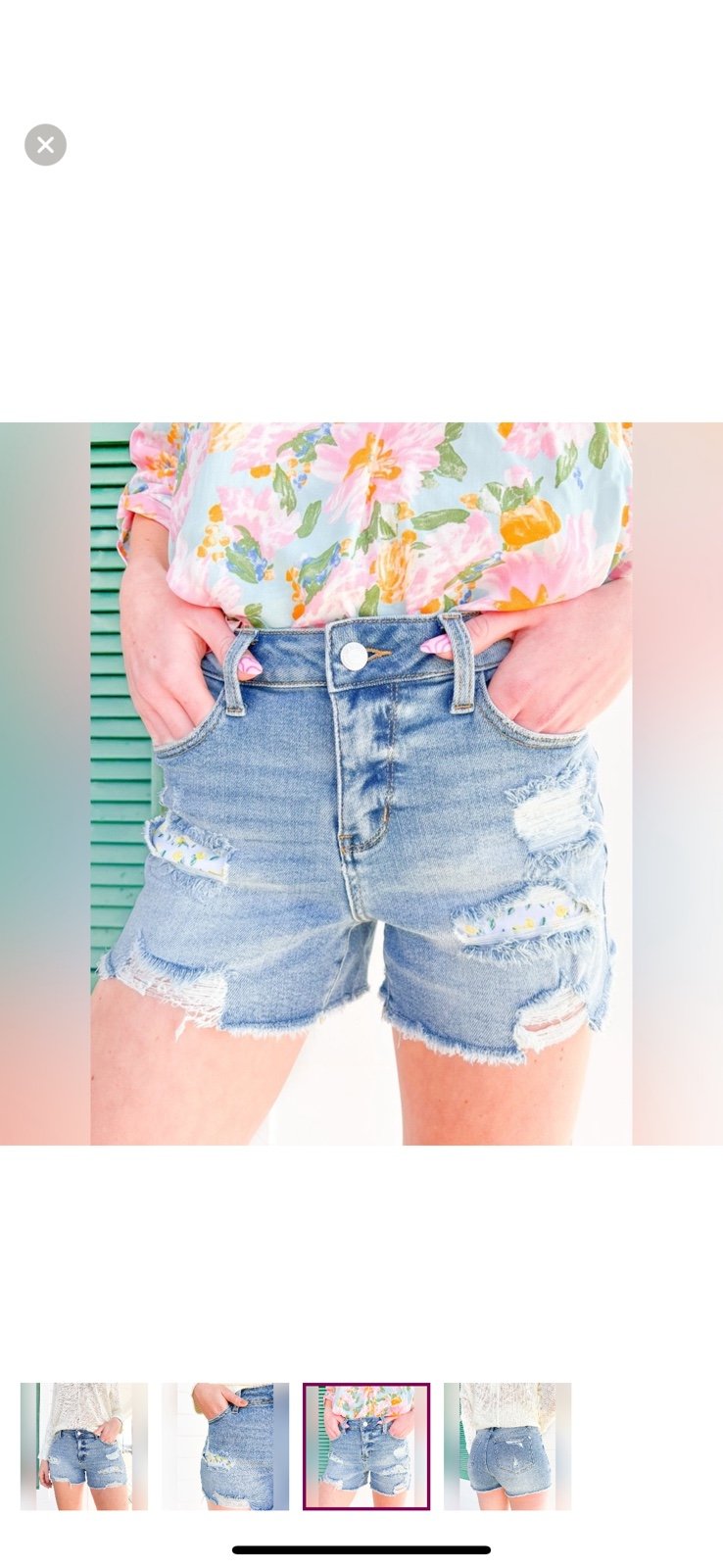 Judy Blue Lemon Drop Denim shorts