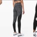 Lululemon Speed Wunder Tight *Asym Free Spirit Ice Grey Black / Black 8