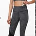 Lululemon Speed Wunder Tight *Asym Free Spirit Ice Grey Black / Black 8