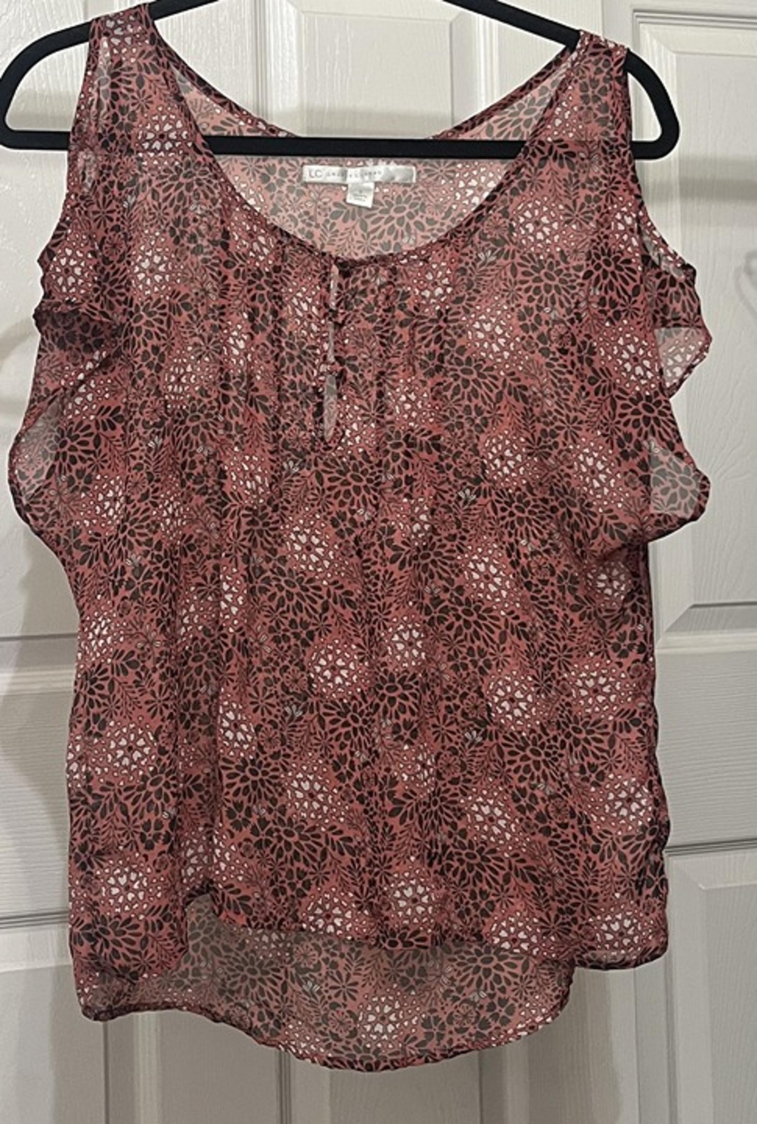 WOMEN'S BLOUSE BY LC LAUREN CONRAD- SIZE SMALL -SUMMER LIGHT WEIGHT