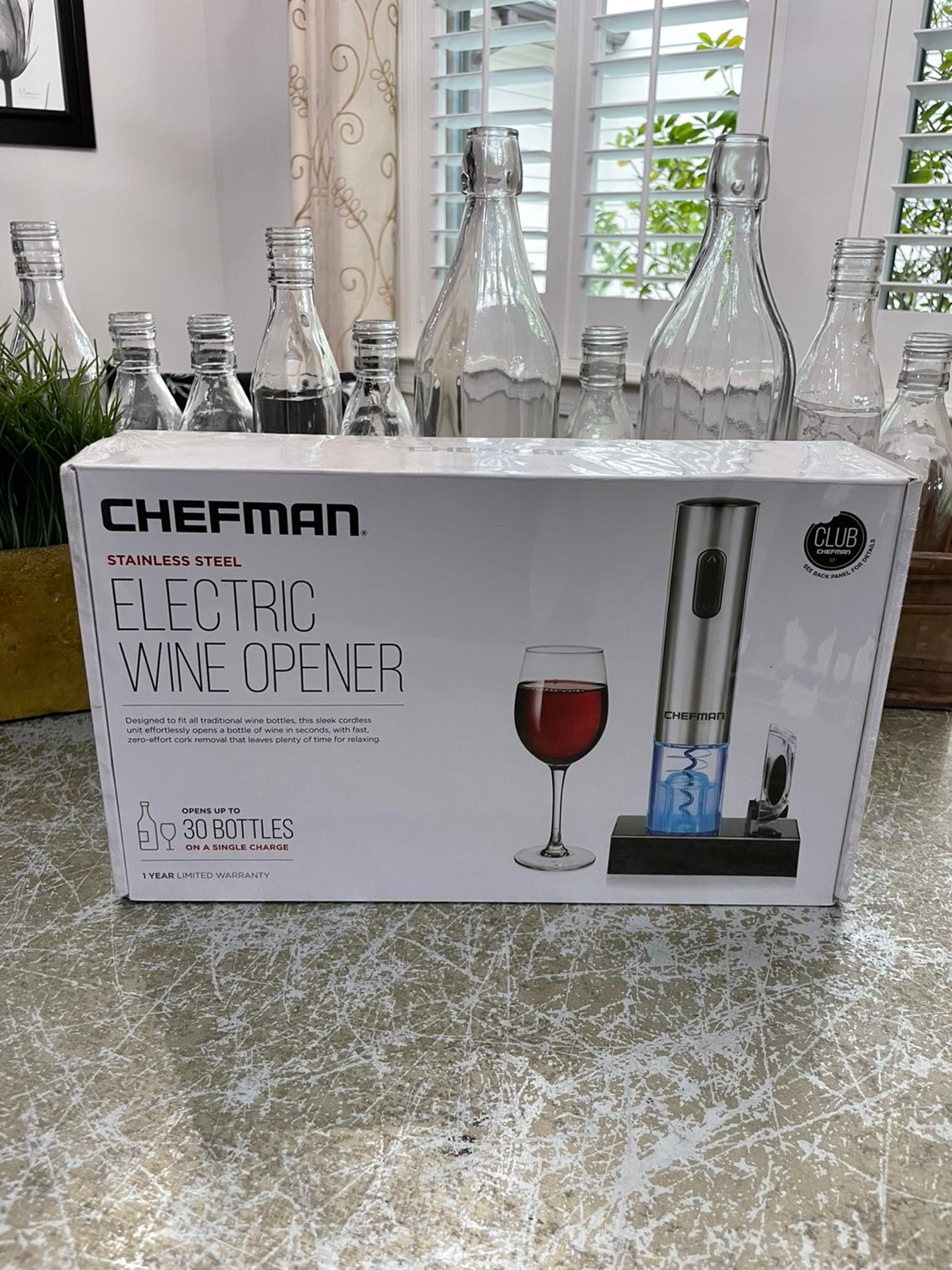 CHEFMAN SS ELECTRIC WINE OPENER