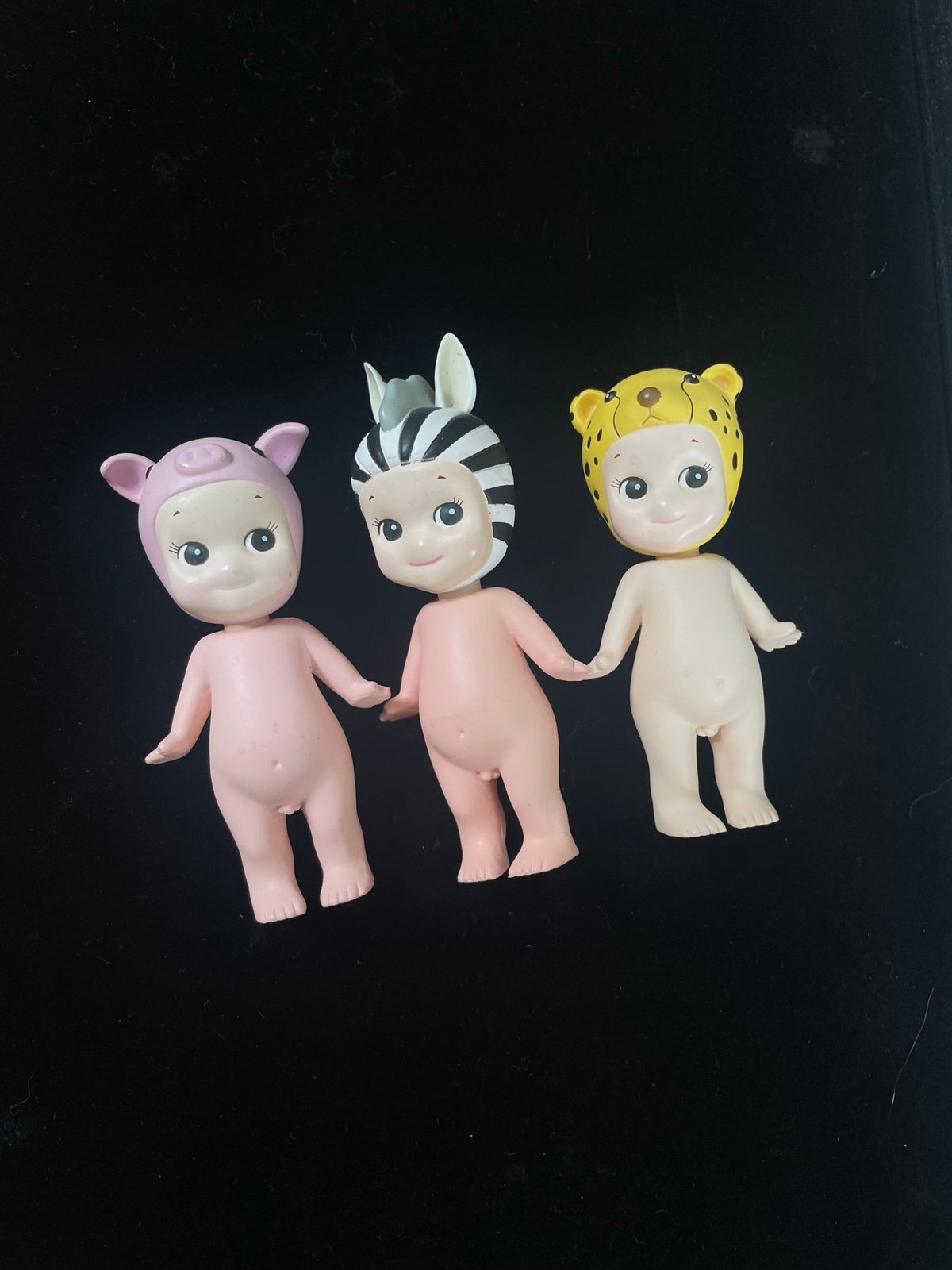Lot Of 3 Sony Angel Animal Series 2/3/4 Pig Zebra Leopard