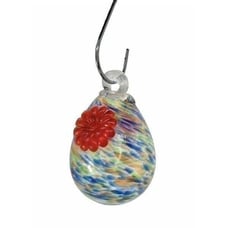 Yankee Candle Speckled Glass Discontinued Hummingbird Feeder w/Hanger EUC