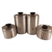 Kromex Aluminum Canisters Set of 4 Coffee Tea Sugar Flour MCM Retro