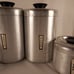 Kromex Aluminum Canisters Set of 4 Coffee Tea Sugar Flour MCM Retro