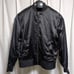 H&M Black Varsity Jacket with Landscape Print, Reversible