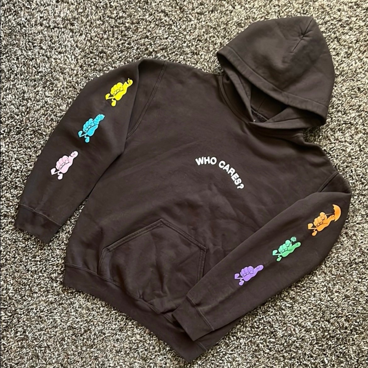 Rex Orange County Singer, Chocolate Brown Pullover Hoodie, Size Small, Who Cares