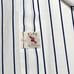 Vtg. RALPH LAUREN Pin Striped No 67 Bleecker Athletic Assn Custom Fit Oxford