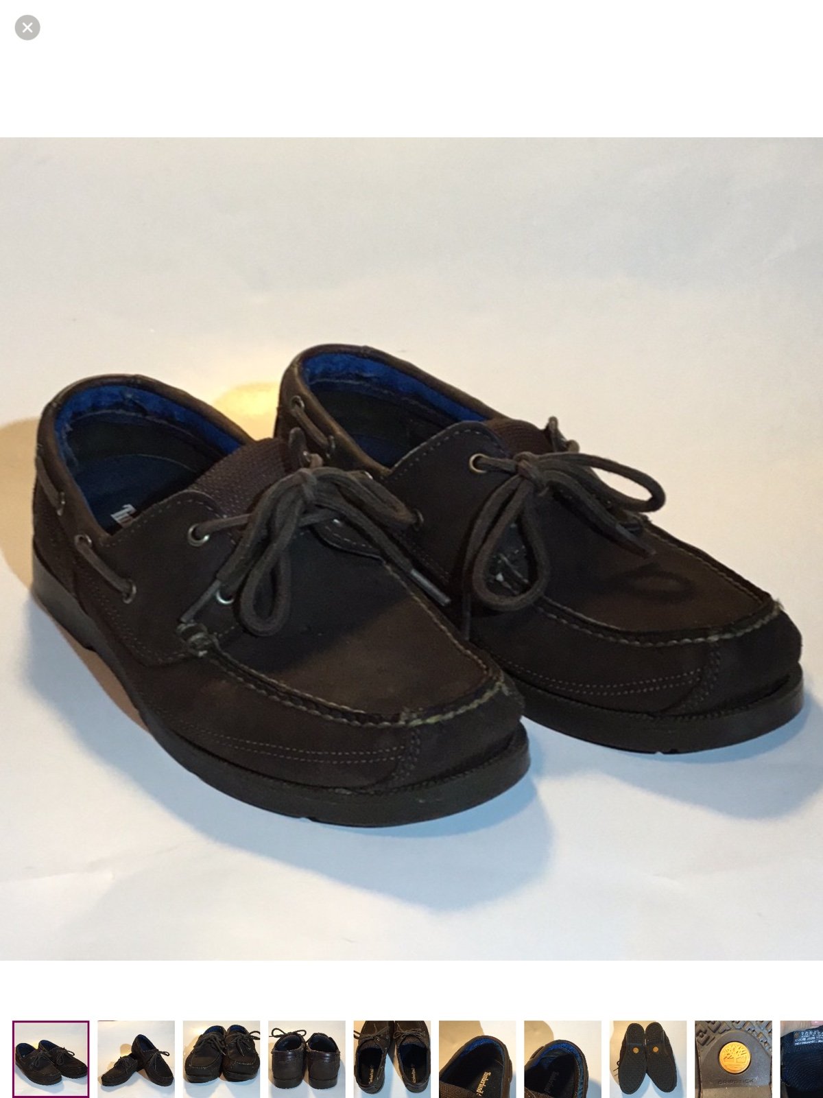 Timberland Piper Cove A1G8C, nubuck, sz 8, boat shoe/loafer, dark brown