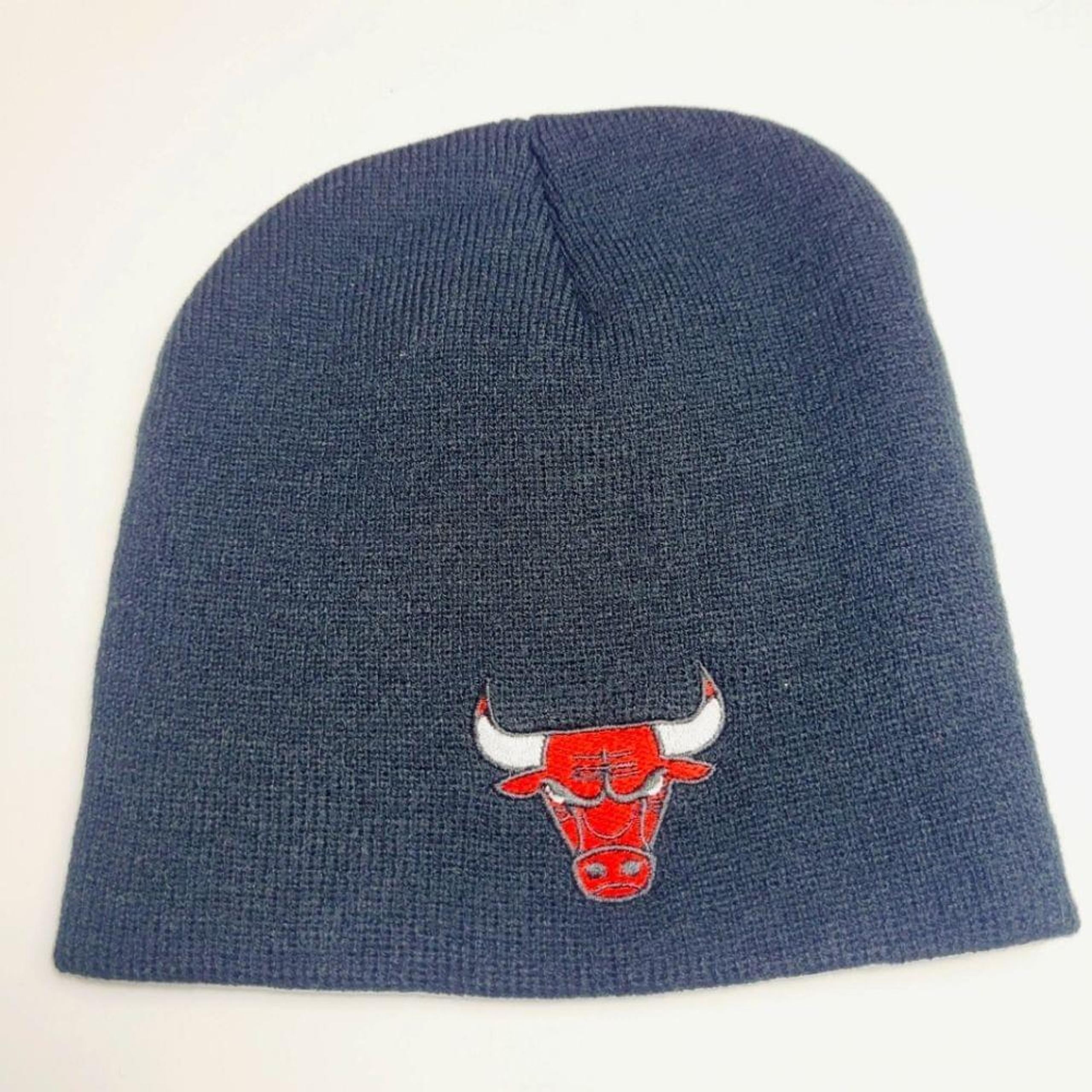 New Chicago Bulls Black Beanie Hat Budweiser logo