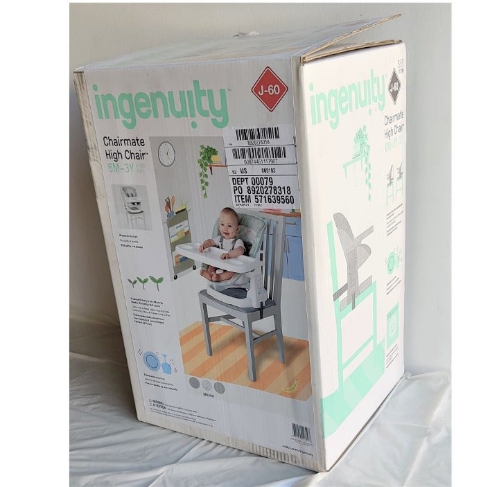 INGENUITY CHAIRMATE INFANT TO TODDLER HIGH CHAIR BOOSTER SEAT BENSON 11790 6M-3Y