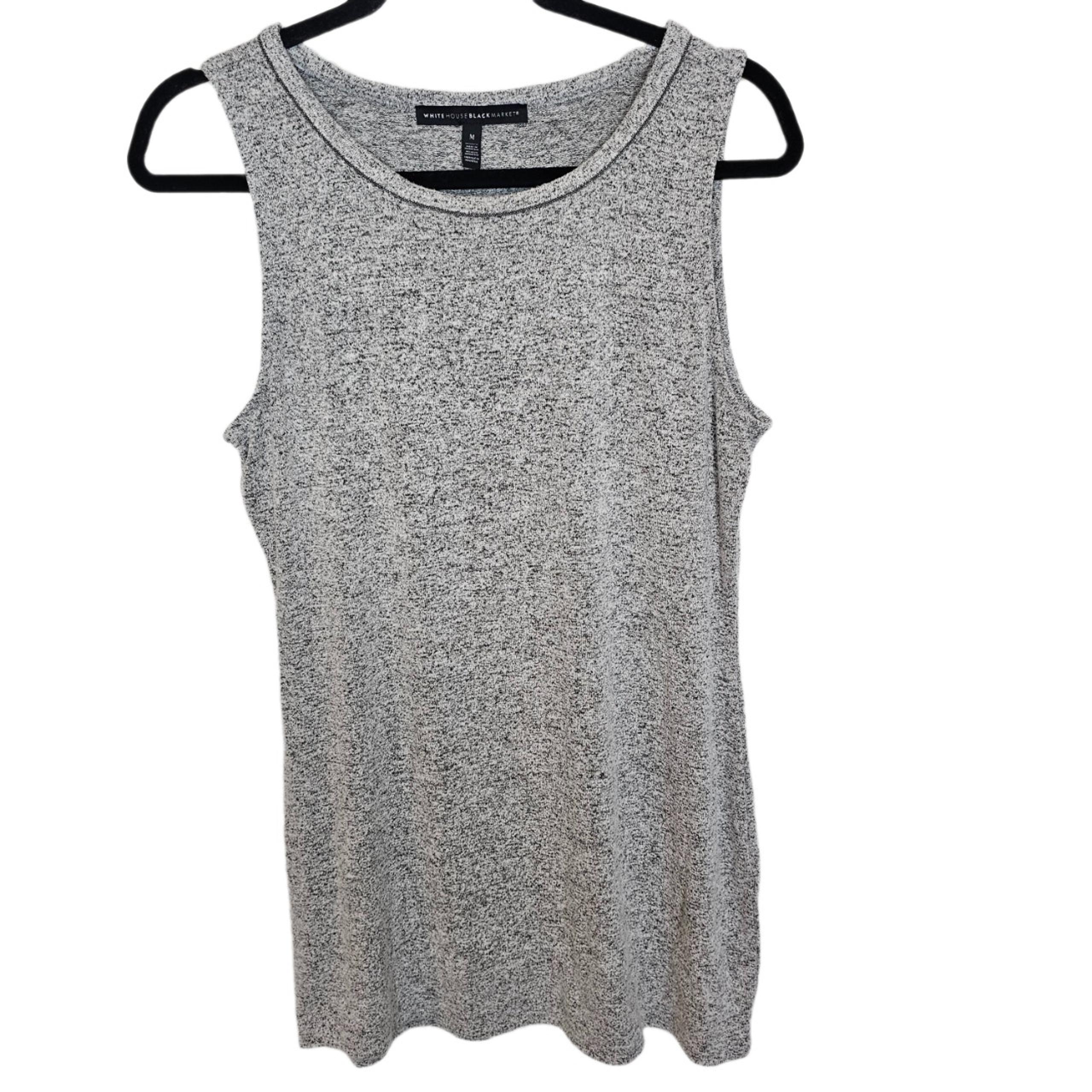 White House Black Market Sweater Sleeveless Sweater Knit Sweater Women M Gray