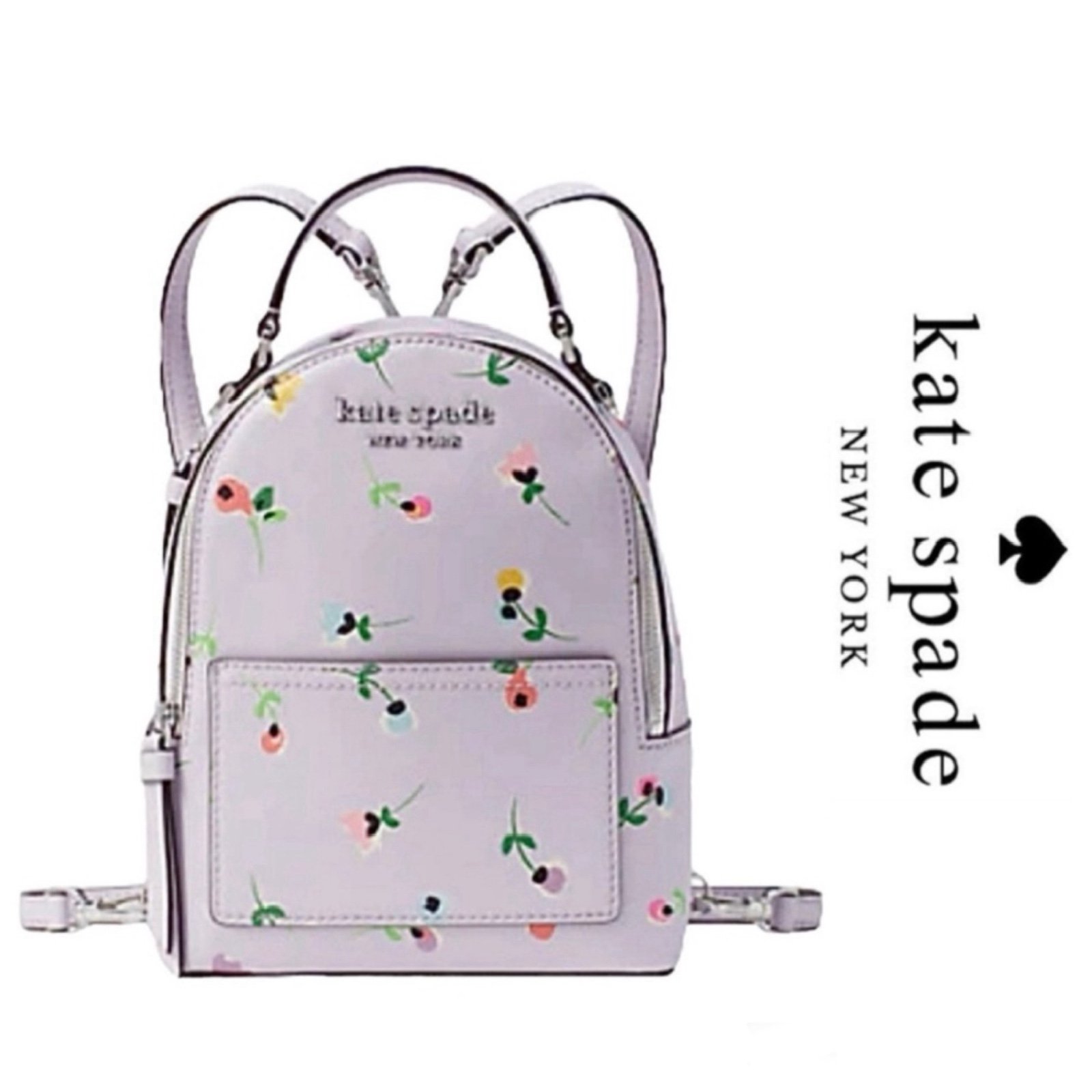 Kate Spade New York Cameron Wildflower Ditsy Mini Backpack In Lavender