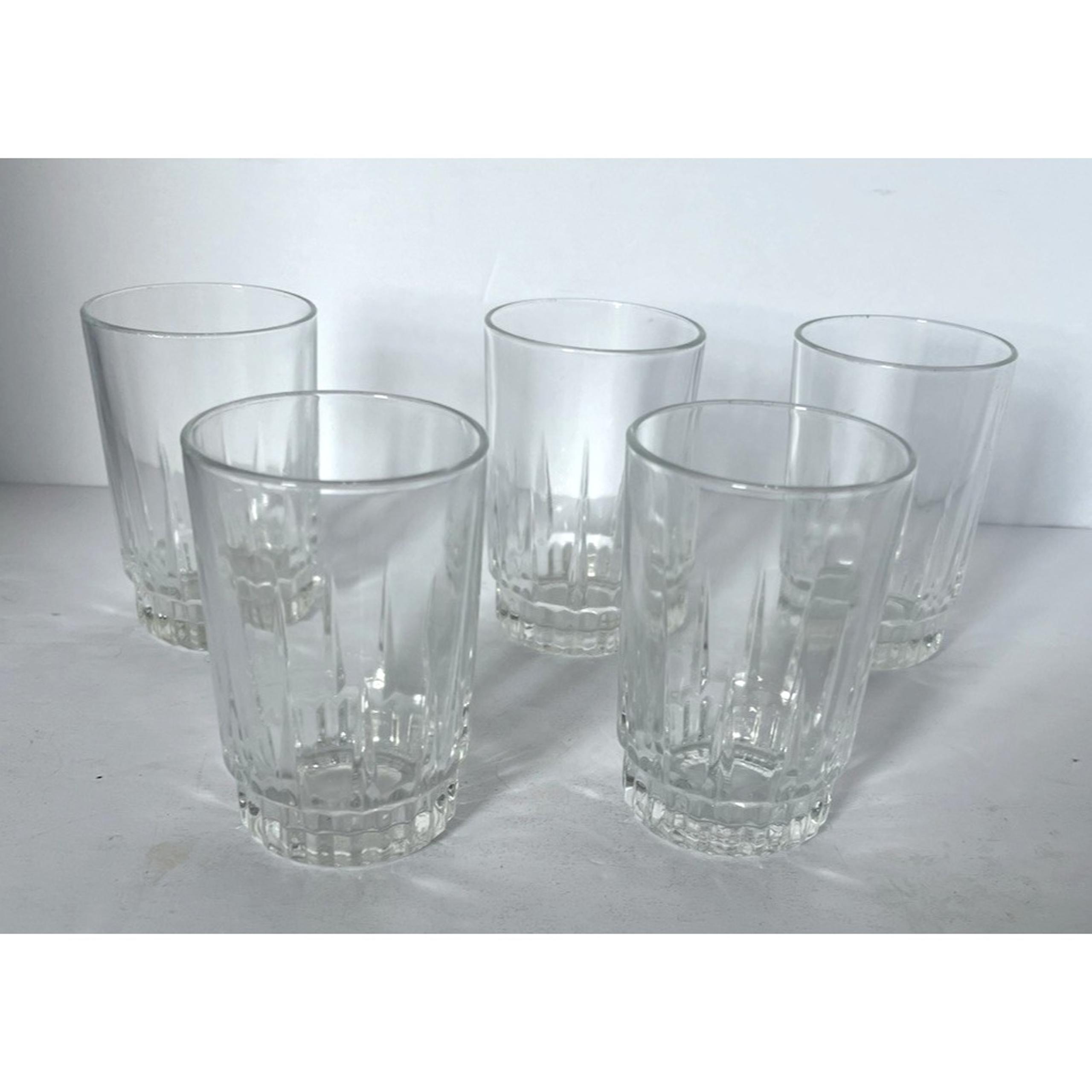 VINTAGE FRANCE LANCER ROCK GLASS Cristal Glass Set Of 5 - Arcoroc