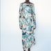 ZARA SATIN EFFECT PRINT DRESS ONLY ONE