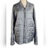 Old Navy Vintage Men's Gray Puffer Bomber Jacket