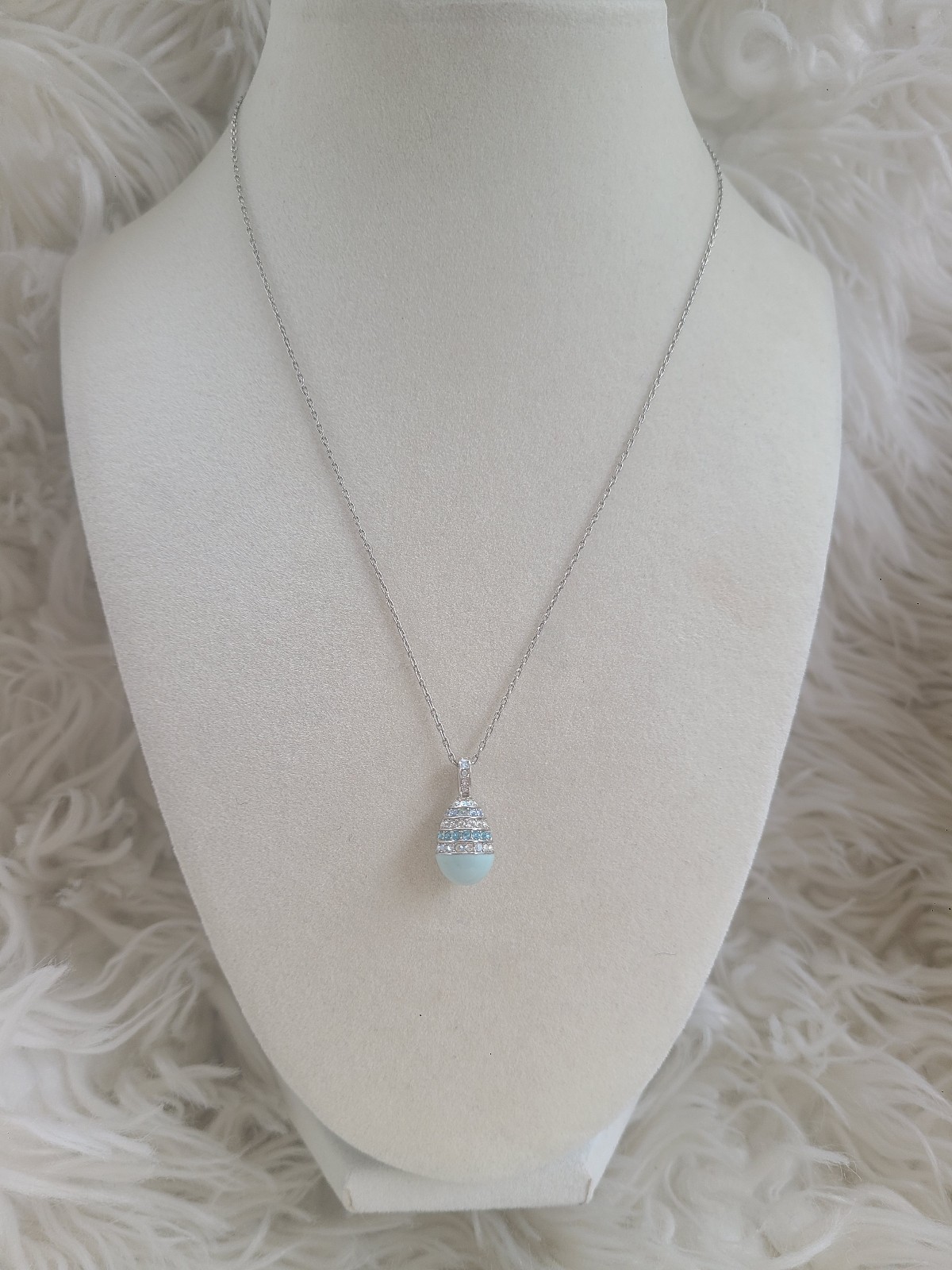 Swarovski Rotonde Small Blue Pendant- Excellent Condition