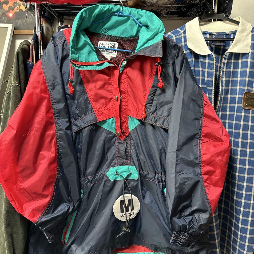 お気にいる Rare VTG 90s Maurice Malone Anorak RAP ジャケット・アウター