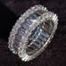 NEW 18K Gold Baguette Round Diamond Ring