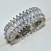 NEW 18K Gold Baguette Round Diamond Ring