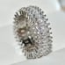 NEW 18K Gold Baguette Round Diamond Ring